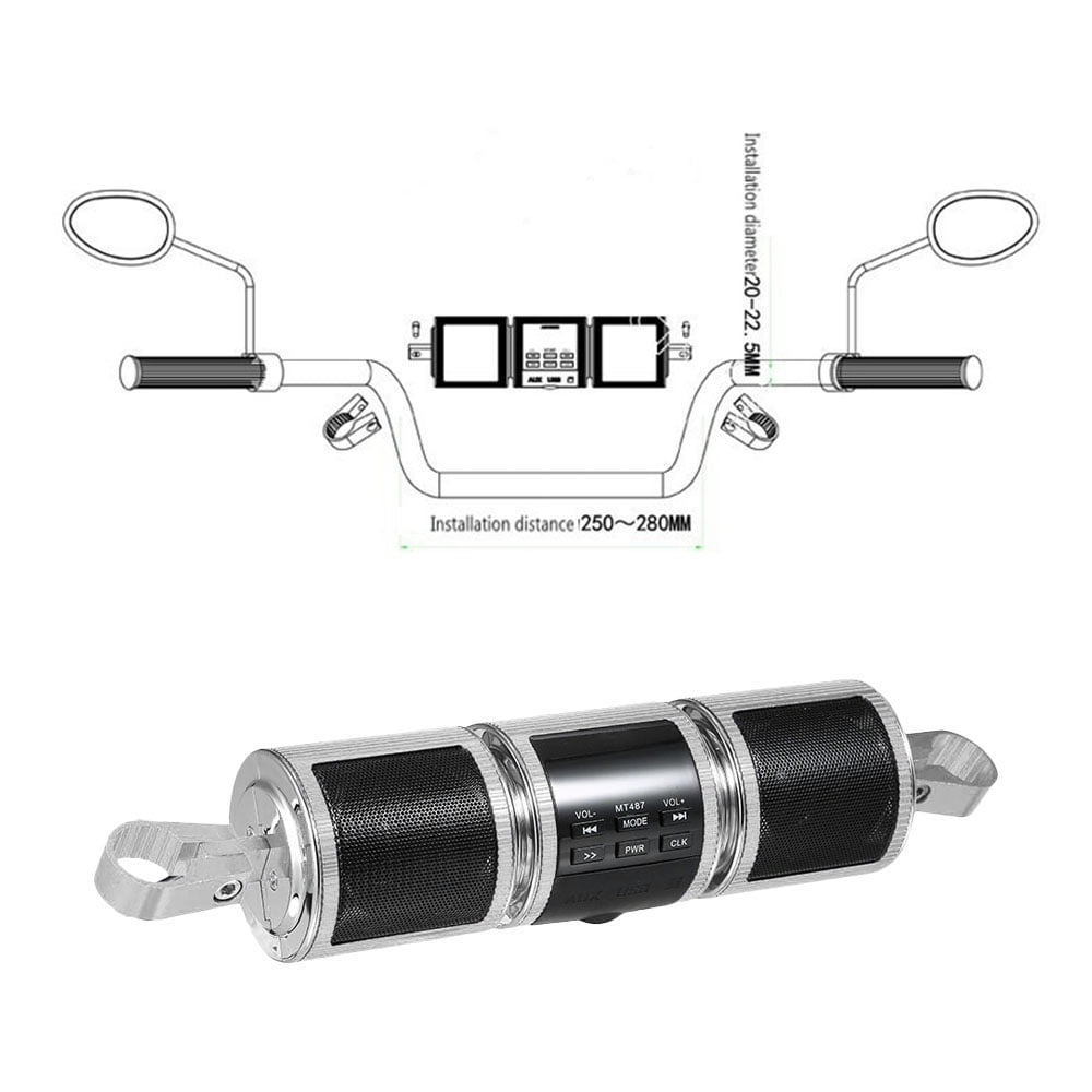 mt487 motorcycle speaker