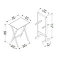 thumbnail image 3 of Linon Marlowe 5-Piece Indoor Folding Side Table, Snack, or TV Tray Set with Stand, 26" Tall, Gray, 3 of 30