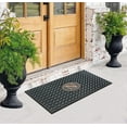 thumbnail image 5 of A1HC 100% Pure Rubber Monogrammed Front Door Mat 24"x39”, Non-Slip, Thin Profile Heavy Duty Doormat, Indoor/ Outdoor Use, High Traffic Areas, Long Lasting, 5 of 6