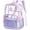 Purple, variant on Clear Backpack, Clear Bags Heavy Duty See Through Backpack with Multi-Pockets for School Students Work Travel 3Pcs (Clear Bag Purple)