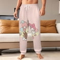 thumbnail image 2 of Kuromi And My Melody Mens Joggers Sweatpants 3D Print Pants Novelty Graphic Trousers Casual Athletic Sports Joggers with Pockets, 2 of 7