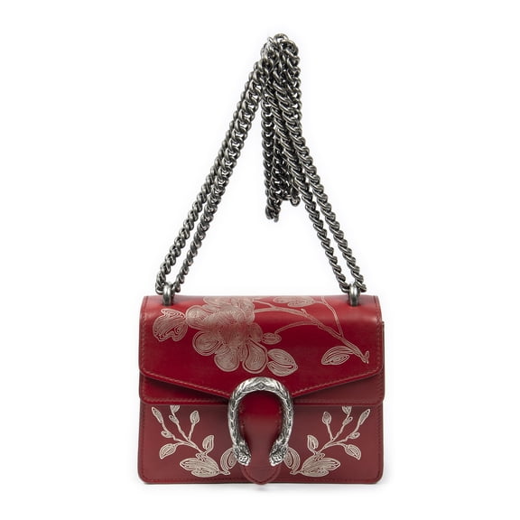 Pre-Owned Gucci Red Ltd. Ed. Medium Chinese New Year Collection Dionysus Shoulder Bag