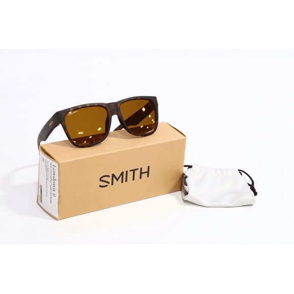 Smith Lowdown 2 Sunglasses, Matte Tortoise Frame, ChromaPop Polarized Bronze Mir