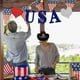 thumbnail image 5 of Sombrero vaquero con bandera americana y cinta patriótica y estrellas - Sombrero de fiesta del Oeste para celebraciones del 4 de julio y eventos festivos, 5 of 6