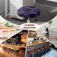 thumbnail image 5 of HUIACONG Stretch Round Seat Cushion Cover for Home Bar, Soft Fabric Washable Circle Chair Covers with Dust-Proof, 5 of 6