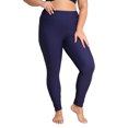 thumbnail image 6 of Sociala Womens Plus Size High Waisted Swim Pants Sporty Swimming Leggings UPF 50+ Swimsuit Bottoms, 6 of 8