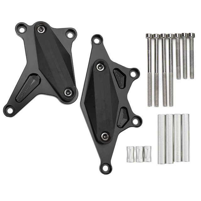 Reemplazo del protector deslizante del marco del choque del motor de la motocicleta para CB500F CB500X 2013-2020Negro