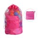 thumbnail image 1 of Bolsa de malla grande para niños, ropa, juguetes, mochila plegable, organizador de juguetes de playa, bolsas de malla rojas, 1 of 4