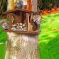 thumbnail image 7 of TERGAYEE Wood Squirrel Feeder,House Large Capacity Squirrel Feeding Stations,Hanging Squirrel Feeding Stations Garden Decor, 7 of 7