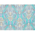 thumbnail image 2 of Zelouf Festive Paisley On Skylar Rayon Crepe  , Sewing, DIY, Crafts Fabric by the Yard, 764 Green/lvndr, 1 Yard, 2 of 2