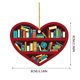 thumbnail image 4 of Adorno Acrílico Para Colgar En Forma De Estantería Con Corazones Para Los Amantes De Los Libros, 4 of 5