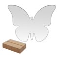 thumbnail image 1 of Clear Acrylic Wedding Table Sign with Wooden Base Smooth Edge Widely Used DIY Acrylic Board Holiday Party Decoration, 1 of 5