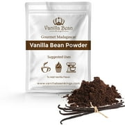 Vanilla Bean Powder - 100% Pure Ground Madagascar Vanilla Powder - For Cooking, Baking, & Additional Flavoring - Add To Coffee, Tea, Yogurt, & Shakes - Raw, Unsweetened, No Fillers or Additives - 8 oz