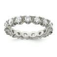 thumbnail image 1 of 925 Sterling Silver Cubic Zirconia Cz Eternity Ring Wedding Engagement Set, 1 of 6