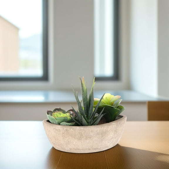Worgeous  Faux Potted Succulents Fake Plant Outdoor Plants Office Green