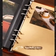 thumbnail image 4 of Leather Scrapbook with Black Card Writing Paper and Envelope for Photo Memories, 4 of 9