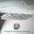 thumbnail image 4 of VIVO White Acoustic Ceiling Waffle Panel, 4 of 8