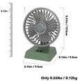 thumbnail image 6 of Vintage Mini Desk Fan – Retro Styling with Powerful Airflow, Perfect Gift for Nostalgia Lovers & Kids , White and Pink, 6 of 10