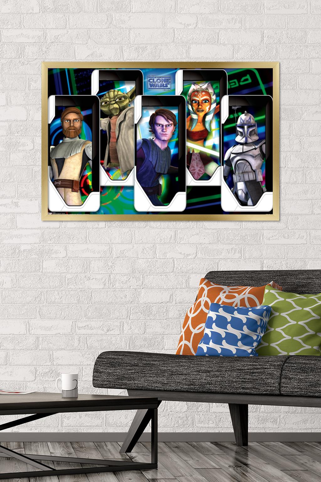 Star Wars: The Clone Wars - Close Ups Wall Poster, 22.375" x 34", Framed - image 2 of 5
