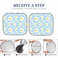 thumbnail image 6 of Haiem Daisies Flowers Car Windshield Sun Shade (2 Pieces) Foldable Windshield Sun Shade Car Accessories for Truck SUV Pickup-Medium, 6 of 7