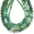 thumbnail image 5 of K-KED Gems Natural Evergreen Green Stripe Agate Round Loose Beads 15" Delicate Jewelry Making-6 mm, 5 of 9