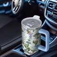 thumbnail image 4 of 40 oz Starfish Tumbler with Spill Proof Lid Handle and Straw 40oz Starfish Theme Tumbler Double Insulated Wide Mouth for Easy Cleaning Travel Must Haves, 4 of 5