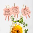 thumbnail image 2 of Koyal Wholesale Peach Fancy Frame Wedding Ribbon Wand Favor Tags, Wave Your Wand With Joy & Laughter, 96-Pack, 2 of 5