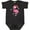 Black Leopard, variant on Inktastic Christmas Holiday Cute Flamingo Girls Baby Bodysuit