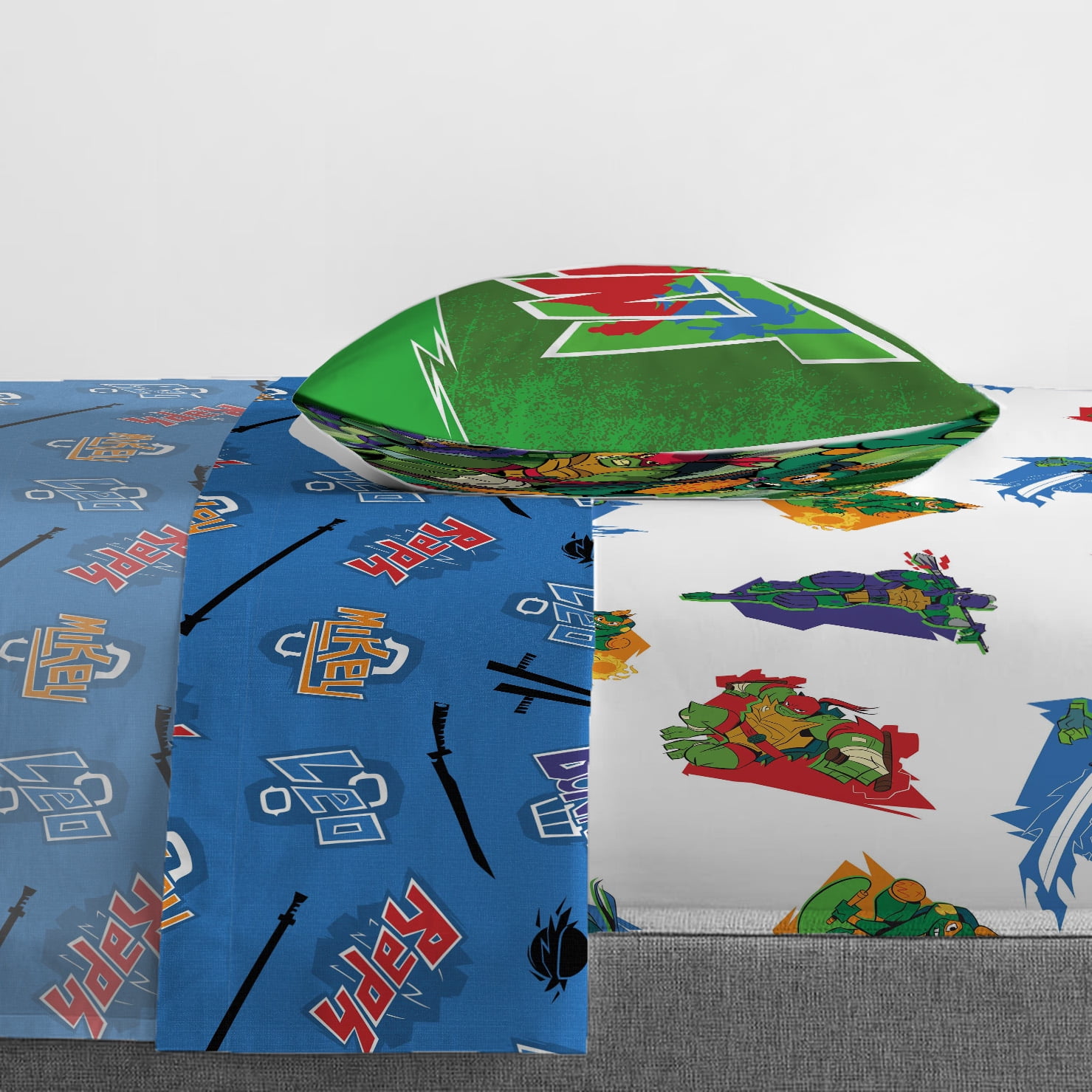 TMNT Ninja Night Kids Bed Sheet Set, Return of the Teenage Mutant Ninja Turtles