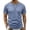 Dark Blue, variant on Mens Shirts Casual Lightweight Slim Fit Summer T-Shirt Comfortable Short Sleeve Side Striped Top Everyday Wear