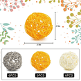 thumbnail image 3 of Decorative Balls for Bowl Centerpiece,32PCS Large Rattan 2.8 Inch Yellow Wicker Orbs Spheres, 3 of 7