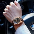 thumbnail image 7 of Poedagar Men Watch Fashion Leather Quartz Watches Sport Chronograph Business Men's Wristwatch Waterproof Luminous Date Man Gift - Quartz Wristwatches, 7 of 7