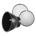 thumbnail image 3 of Mistaha 210mm Elinchrom Mount Reflector Diffuser Shade Lamp Shade with 10° 30° 50° Honeycomb Grids, 3 of 8