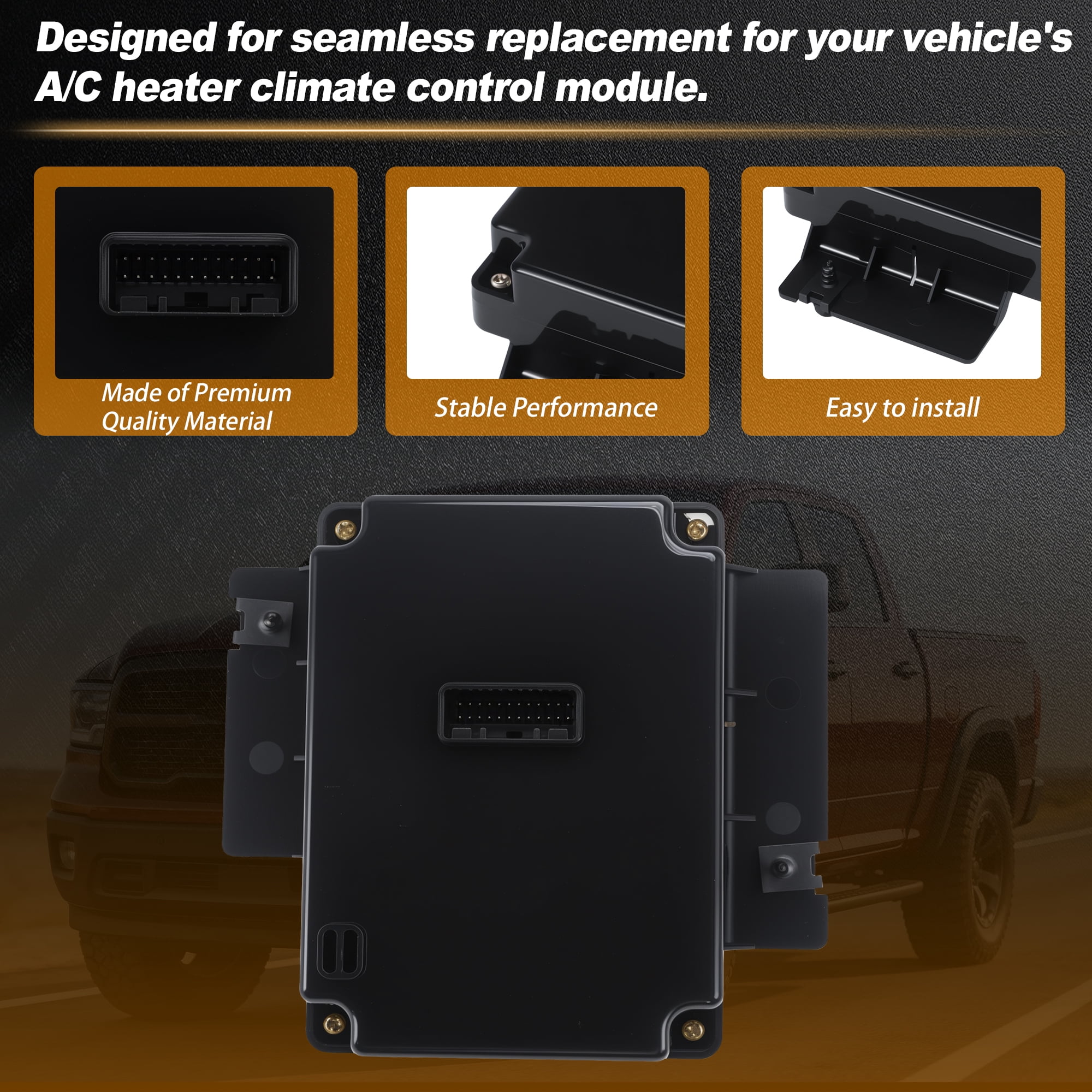 Unique Bargains AC Heater Climate Control Module for Dodge for Ram 1500 2014-2018