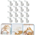 thumbnail image 4 of 40pcs Hanger Hook Pant Hooks for Closet Shirt Organizer for Closet Storage Hangers Clothes Hanger Extender Clips Space Saving Hangers Hooks Space Saving Outfit Hangers Plastic Mini, 4 of 5