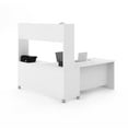 thumbnail image 2 of Pro-Linea L-Desk with Open hutch in White, 2 of 4