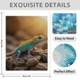 thumbnail image 3 of Diamond Art Kits for Adults - 5d Colorful Lizard On Rocks Diamond Painting for Adults, Diamond Art for Adults Beginners, Diamond Painting Kits for Adults for Home Wall Decor, 3 of 7