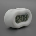 thumbnail image 3 of Timelink Rubber Smartlight Fashion Battery Operated Digital LCD Alarm Clock - White, 3 of 7