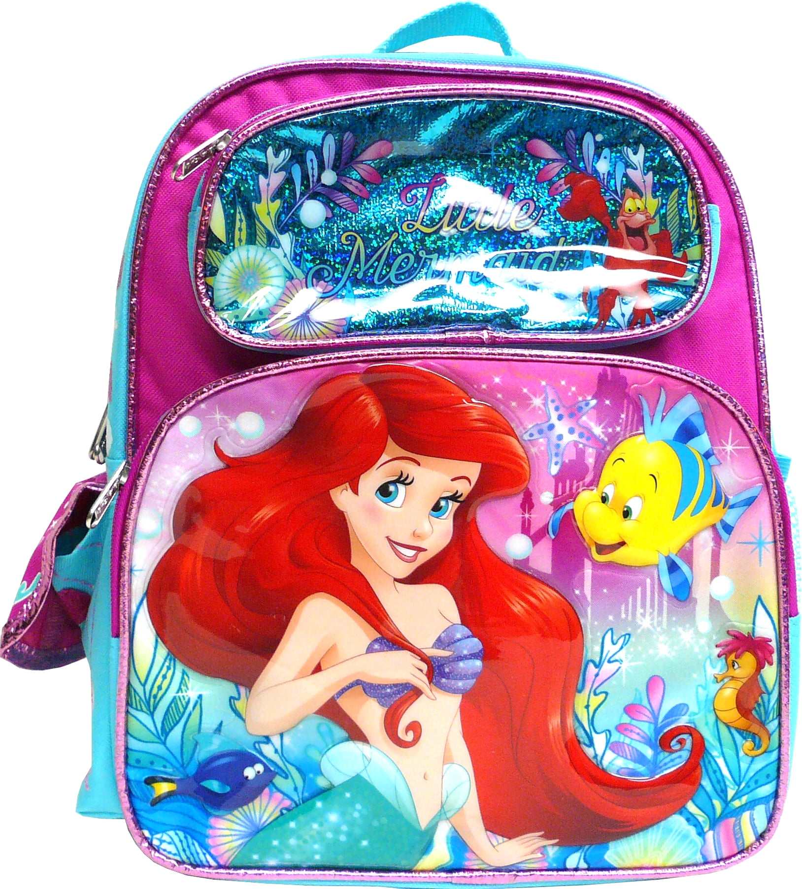 Disney The LIttle Mermaid Ariel  12" Toddler Backpack
