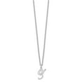 thumbnail image 2 of Auriga 925 Sterling Silver Rhodium-Plated Letter Z Initial Necklace for Women, 2 of 4