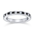 thumbnail image 2 of Bling Jewelry Black White CZ Eternity Band Ring Imitation Onyx Sterling Silver, 2 of 6