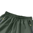thumbnail image 5 of Fabrcox Men's Athletic Shorts Quick Dry Shorts Basketball Men Drawstring Lightweight Big and Tall Camping Going Out Men's Bermuda Shorts with Zip Pockets Green XL, 5 of 5