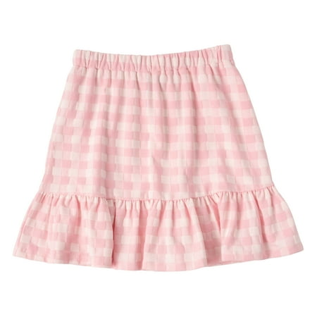

KIDPIK Girls Pull On Gingham Check Ruffle Skirt Size: 2T - XXL (16)