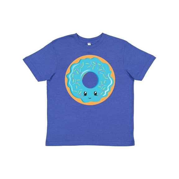 Inktastic Blue Donut Youth T-Shirt