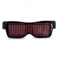 thumbnail image 1 of Fashional LED Glasses Bluetooth APP Connected LED Display Smart Glasses USB Rechargeable DIY Funky Eyeglasses for Party Club DJ Halloween Christmas(Text Graffiti Animation Music ), 1 of 5
