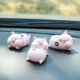 thumbnail image 5 of KERISTE Cute Cartoon Pig Car Decoration Car Center Console Interior Dashboard Accessory E, 5 of 6