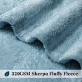 thumbnail image 4 of Manta PAVILIA Sherpa de forro polar polvoriento azul pizarra, 50 x 60 cm, 4 of 9