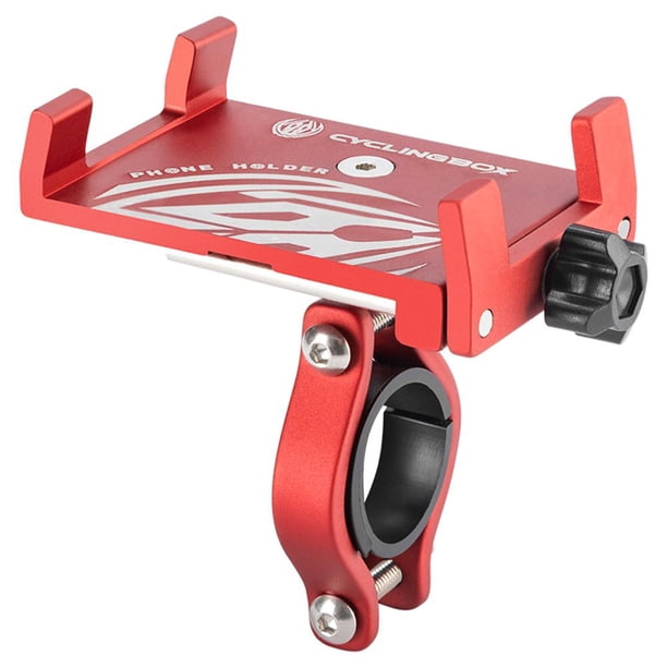 Accesorios para bicicletas CYCLINGBOX MTB Bike Phone Holder Aluminio Scooter Manillar Mount Rojo JShteea El nuevo