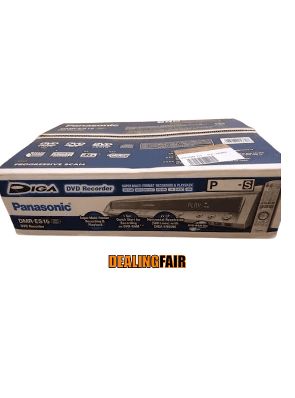 New Panasonic DIGA DMR-ES15 - DVD Recorder - Silver