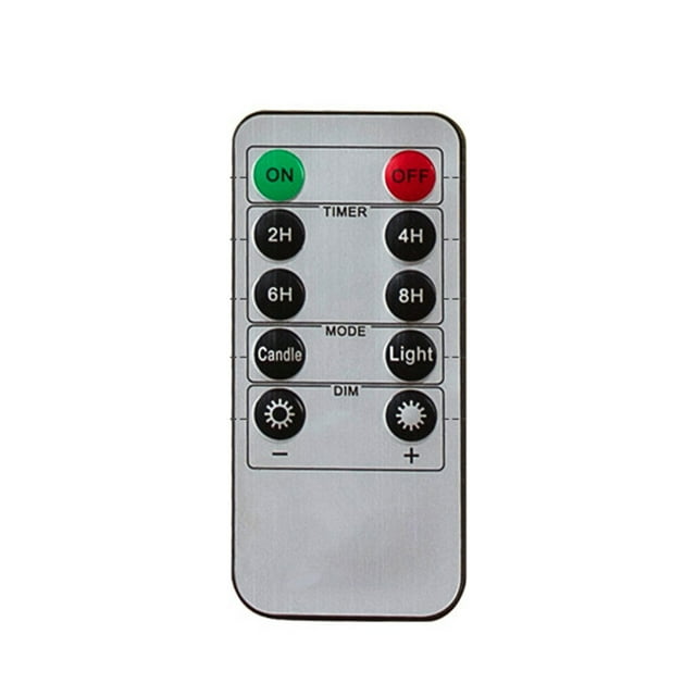 Mando A Distancia De 10 Teclas Con Temporizador Para Vela LED Oscilante Sin Llama Sunnimix Control remoto de vela LED
